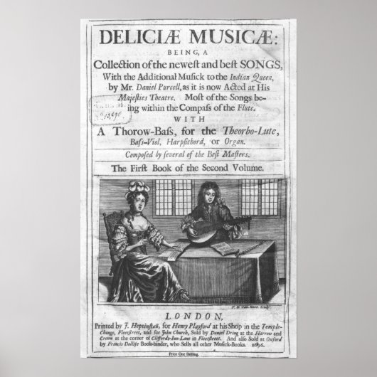 Titelseite von "Deliciae Musicae" Poster (Vorne)