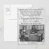 Titelseite von "Deliciae Musicae" Postkarte (Vorne/Hinten)