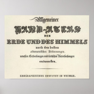 Titelseite von HandAtlas Poster