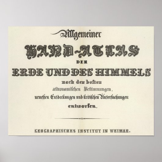 Titelseite von HandAtlas Poster (Vorne)