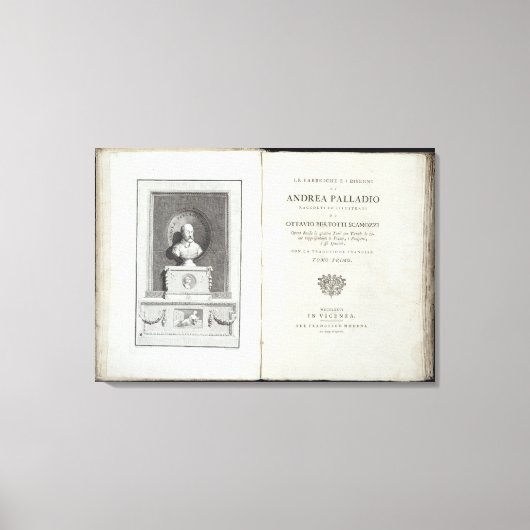 Titelseite von "Le Fabbriche e i Disegni di Andrea Leinwanddruck (Vorderseite)