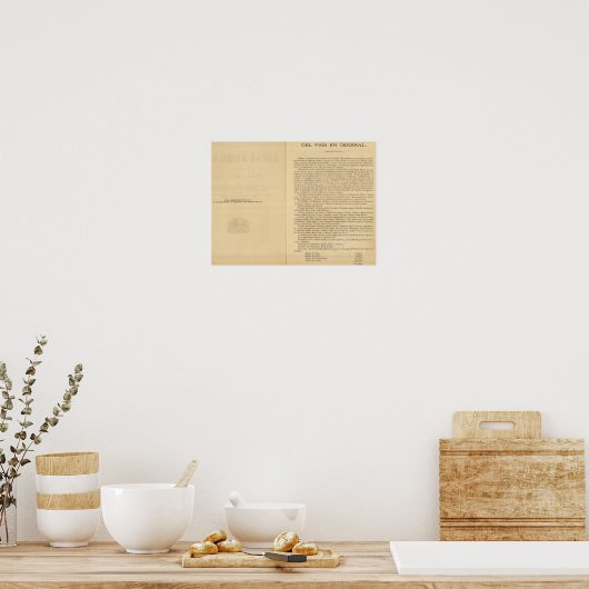 Titelseite von Mexiko-Atlas 1874 Poster (Küche)