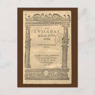 Titelseite von Os Lusíadas - 1572 Postkarte