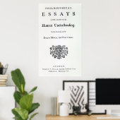 Titelseite von "Philosophischen Essays Poster (Heimbüro)