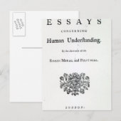 Titelseite von "Philosophischen Essays Postkarte (Vorne/Hinten)
