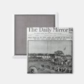 Titelseite von "The Daily Mirror" Magnet (Vorderseite/Rückseite)