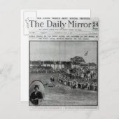 Titelseite von "The Daily Mirror" Postkarte (Vorne/Hinten)