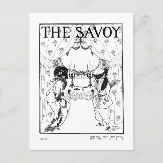 Titelseite von "The Savoy" Nr. 1 und 2, 1896 (bele Postkarte (Vorderseite)
