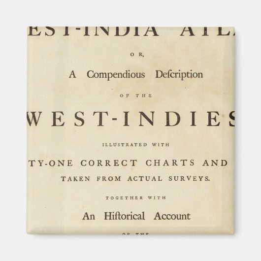 Titelseite West India Atlas Magnet (Vorne)