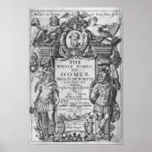 Titelseite zu "Das ganze Werk von Homer" Poster (Vorne)