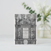 Titelseite zu "The Works of Benjamin Jonson" Postkarte (Stehend Vorderseite)