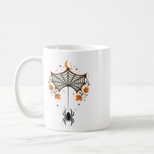 TitelVintage Spinnennetz & Mondsichel Retro-HA Kaffeetasse