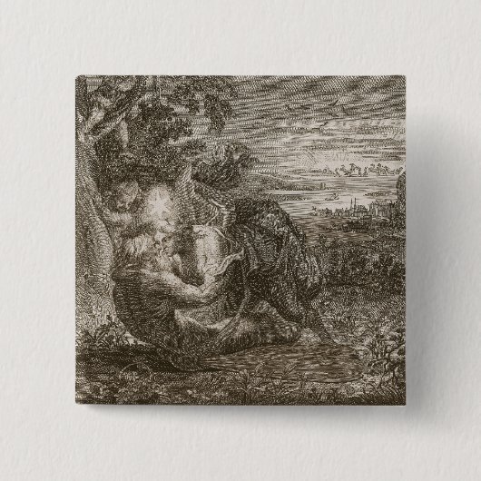 Tithonus, der Ehemann der Aurora, machte zu ein Button (Vorderseite)