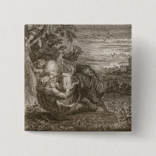 Tithonus, der Ehemann der Aurora, machte zu ein Button