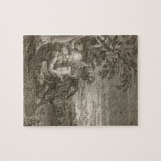 Tithonus, der Ehemann der Aurora, machte zu ein Puzzle (Horizontal)