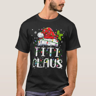 Titi Claus Christmas Santa Hat Matching Family Xma T-Shirt