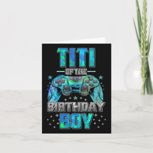 Titi of the Birthday Boy Matching Video Game Birth Karte