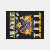 Titi Of The Birthday Boy Monster Truck Birthday Fa Fleecedecke (Vorderseite (Horizontal))