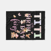 Titi Of The Birthday Fairy Birthday Girl Magical F Fleecedecke (Vorderseite (Horizontal))