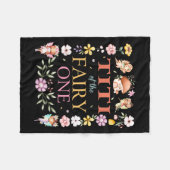 Titi Of The Fairy One 1st Birthday Girl Family Mat Fleecedecke (Vorderseite (Horizontal))