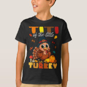 Titi Of The Little Turkey Thanksgiving Baby Shower T-Shirt (Vorderseite)