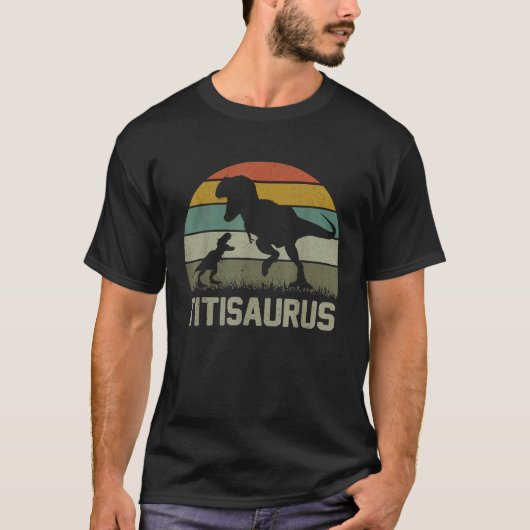 Titi Saurus Rex Dinosaur TitiSaurus Family Matchin T-Shirt (Vorderseite)