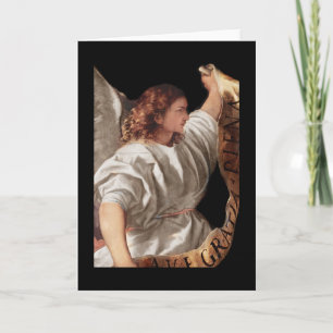 Titian Angel mit Banner Feiertagskarte