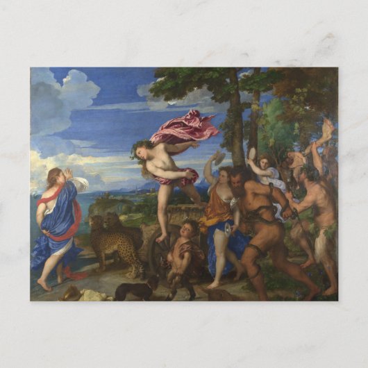 TITIAN - Bacchus und Ariadne 1522 Postkarte (Vorderseite)