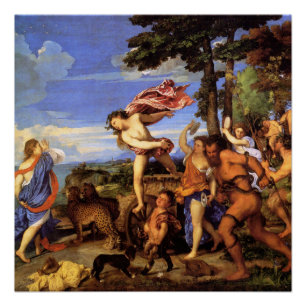 Titian Bacchus und Ariadne Poster