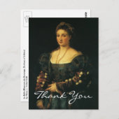 Titians Herzogin von Urbino Postkarte (Vorne/Hinten)