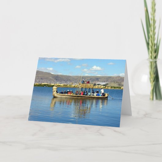 titicaca Boot Karte (Vorderseite)