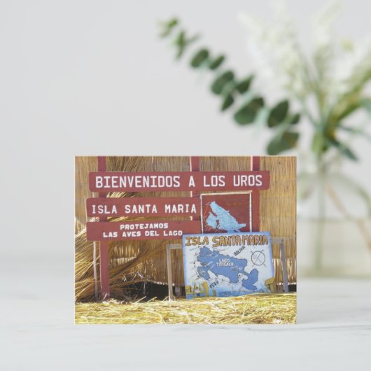 Titicaca los uros postkarte (Stehend Vorderseite)