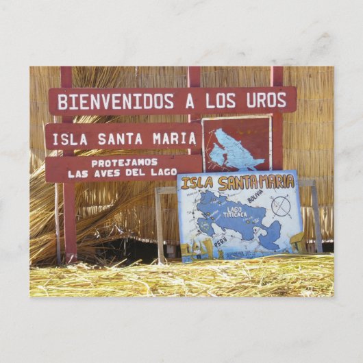 Titicaca los uros postkarte (Vorderseite)