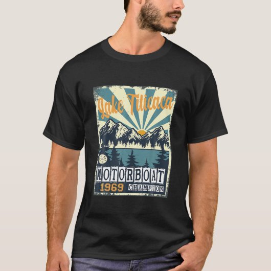 Titicaca Motorbootweltmeister T-Shirt (Vorderseite)