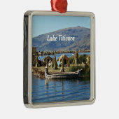 Titicaca-See, Floating Island, Ornament Aus Metall (Rechts)