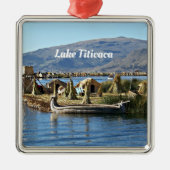 Titicaca-See, Floating Island, Ornament Aus Metall (Vorne)