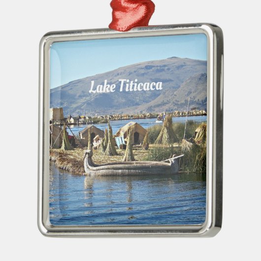 Titicaca-See, Floating Island, Ornament Aus Metall (Links)