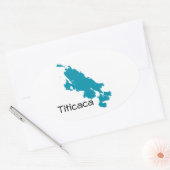 Titicaca-See Ovaler Aufkleber (Umschlag)