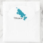 Titicaca-See Ovaler Aufkleber (Tasche)