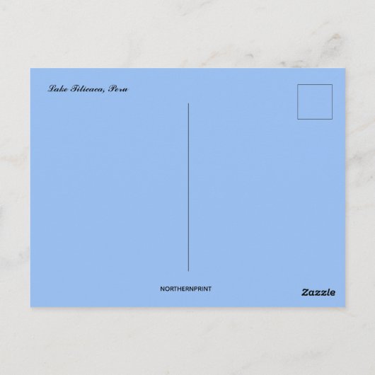 Titicaca-See Peru Postkarte (Rückseite)