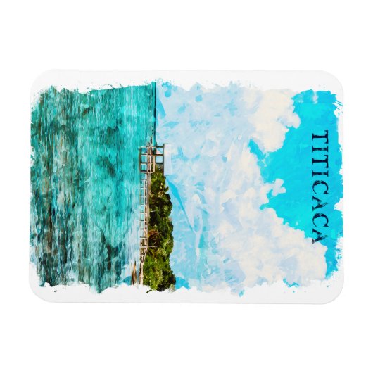 Titicaca Seeblick Magnet (Horizontal)