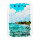 Titicaca Seeblick Magnet (Vertikal)