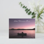 Titicaca-Sonnenuntergang in Peru Postkarte (Stehend Vorderseite)