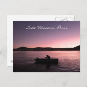 Titicaca-Sonnenuntergang in Peru Postkarte (Vorne/Hinten)