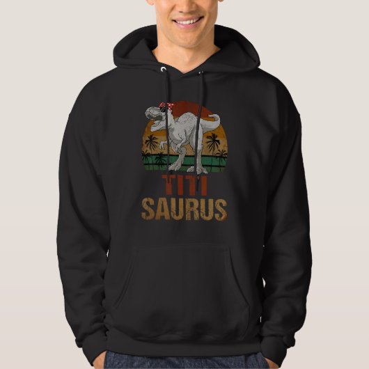 Titisaurus Dinosaurier Titi Saurus Vintag Mother's Hoodie (Vorderseite)