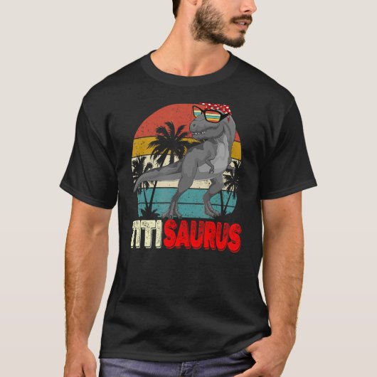 Titisaurus Rex Dinosaurier Titi Saurus Mutter's Fa T-Shirt (Vorderseite)