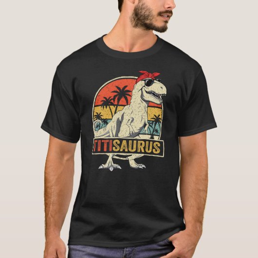 Titisaurus T Rex Dinosaur Titi Saurus Familienüber T-Shirt (Vorderseite)