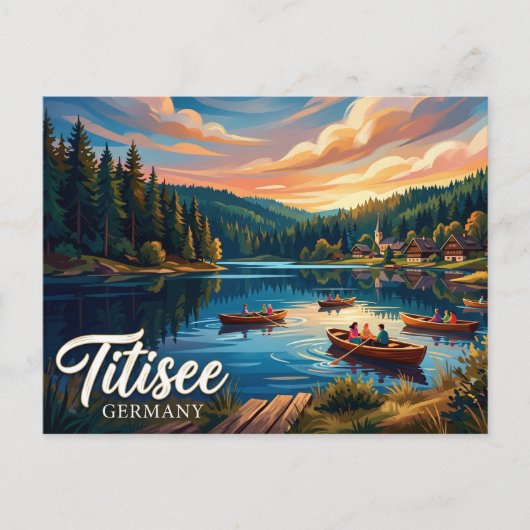 Titisee Deutschland Postkarte (Vorderseite)