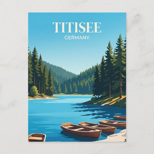Titisee Deutschland Postkarte (Vorderseite)