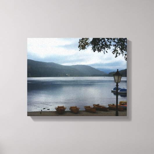 Titisee Germany Poster Wrapped Canvas Leinwanddruck (Vorderseite)